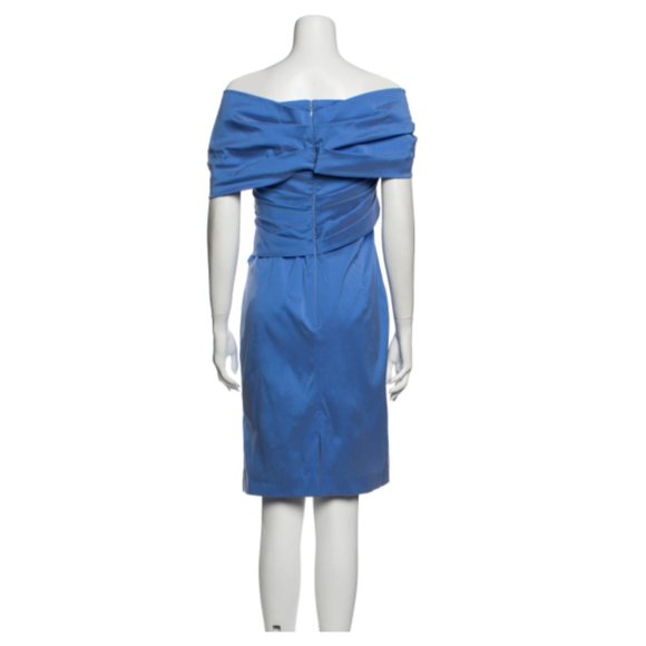 TALBOT RUNHOF off the shoulder silk dress - Picture 3 of 3